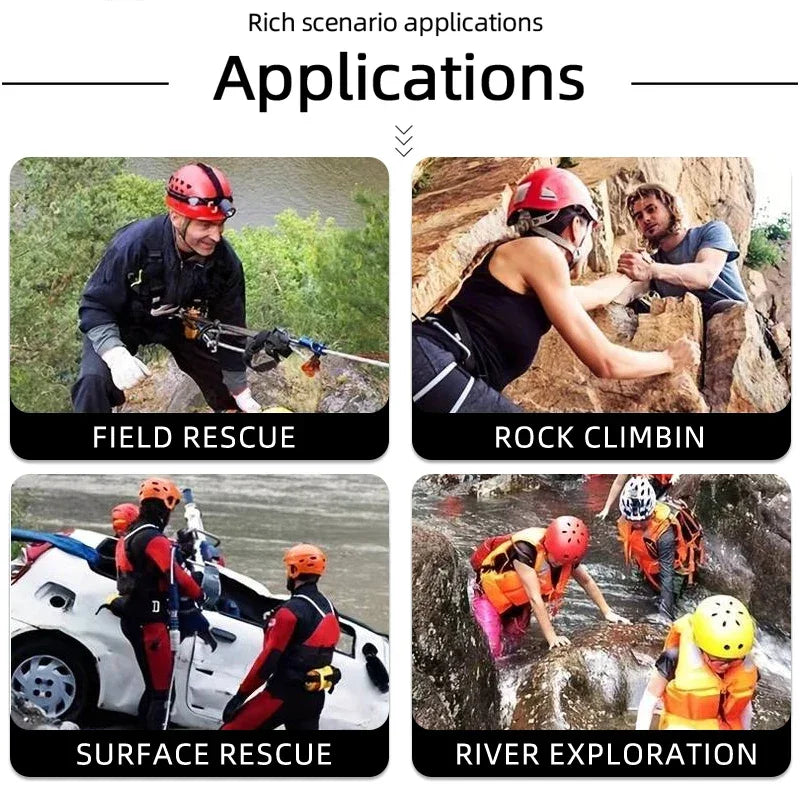 Outdoor Rock Climbing Helmet Speleology Mountain Rescue Equipment To Expand Safety Helmet Caving Work Helmet