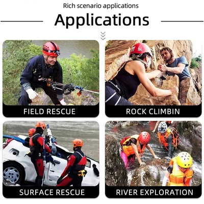 Outdoor Rock Climbing Helmet Speleology Mountain Rescue Equipment To Expand Safety Helmet Caving Work Helmet