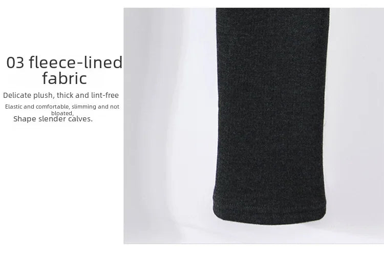 Winterfleece-lined Women's Tights Two-piece Illusionshorts Autumn/winter Thickened Cotton Wadded Trousers Warm Leggings