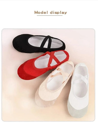 Children Girls Ballet Shoes Classical Dance Shoes Kids Boys Adult Ballet Slippers Indoor Yoga Gym Soft Sole Dance Practice Shoes