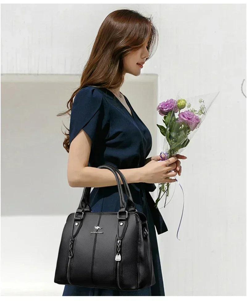 Luxury handbags woman bags designer big shoulder for women’s 2024 trendy large capacity ladies leather hand casual tote