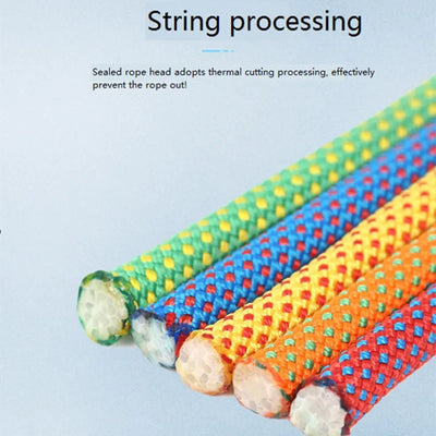 8mm Climbing Rope Outdoor Tree Rock Equipment Mountaineering Lifeline Emergency Survival Safety Gear Escape Rescue Static Rope