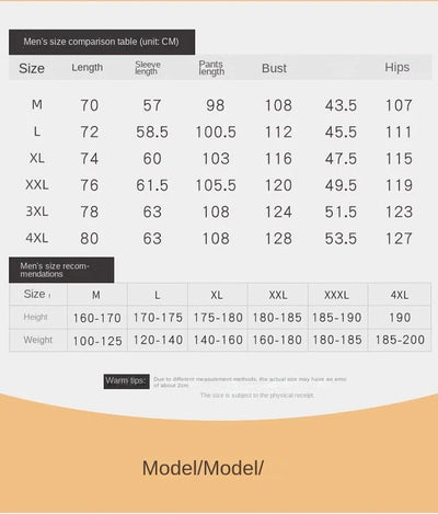 Men's Plush Fleece Pajamas Set Winter Warm Flannel Sleepwear