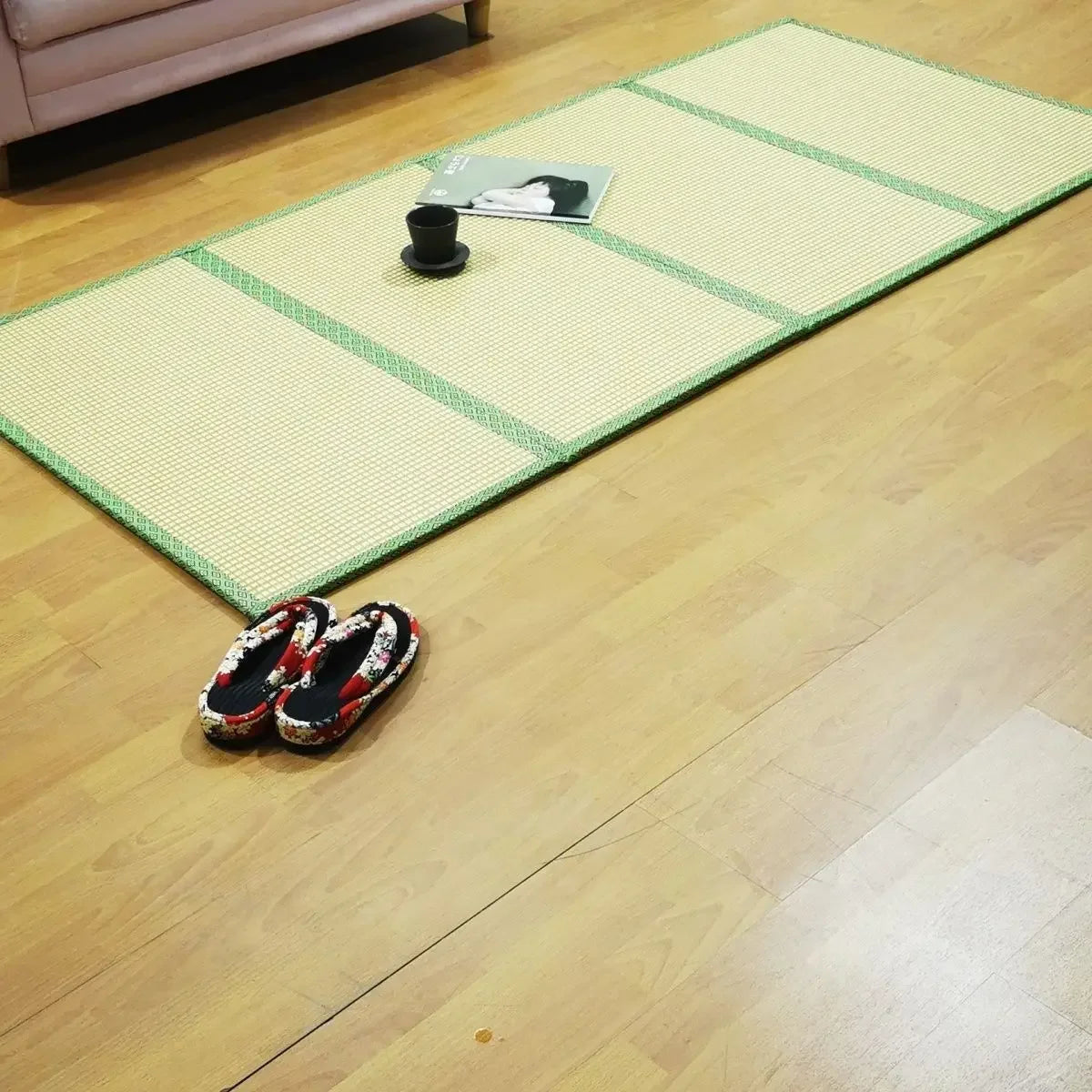 Foldable Tatami Mat for Yoga Meditation Bedding Eco-Friendly Coconut Fiber Core Portable Floor Cushion Multi-Use Floor Mattress