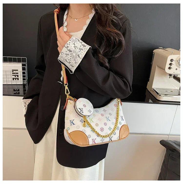 Famous designer elegant handbags leather for women ladies crossbody shoulder bag classic popular and lightweight