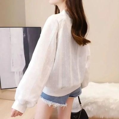 Bomber Jacket for Women Loose Short New in Baseball Aviator Coat