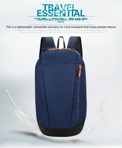 Mountaineering bag large capacity simple all-matching, fashionable, lightweight travel backpack, water splash resistant backpack