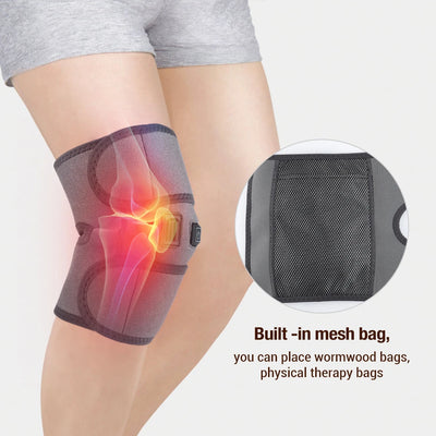 Electric Leg Heating Knee Pad 5V USB Charging Heated Knee Brace 3 Heat Levels Knee Heating Pad For Knee Joint Pain Relief