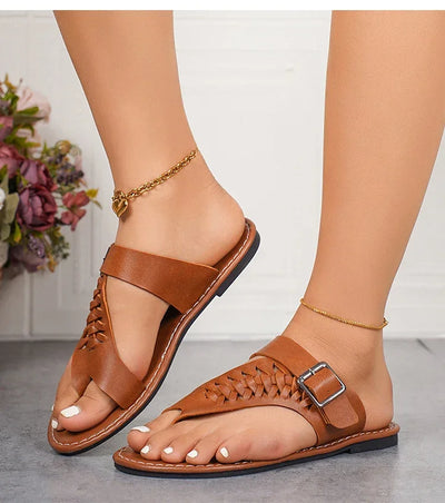 Women's Sandals Flat Sandals Summer Shoes For Woman Flip Flops Beach Slippes Sandalias Mujer Elegant Summer Footwear Female