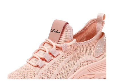 2025 Designer Women Casual Sneakers Sports Shoes Fashion Brand Lace Up Loafers Female Knitted Mesh Breathable Shoes for Women