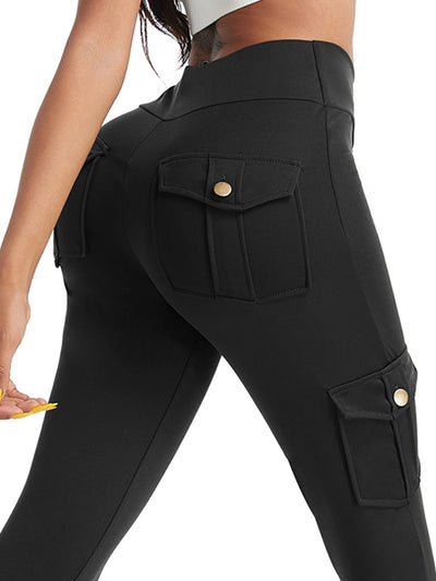 Women Pockets Gym Leggings Skinny Stretch