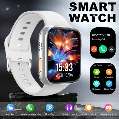 Smart Watch with 2.01-Inch HD Display – Wireless Calling/Dialing, Alarm/Message Notifications, Fitness Tracking, Music Control.