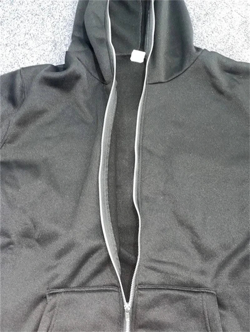 Zipper Hoodies Women/Men Fashion Long Sleeve Hooded Fleece Sweatshirt