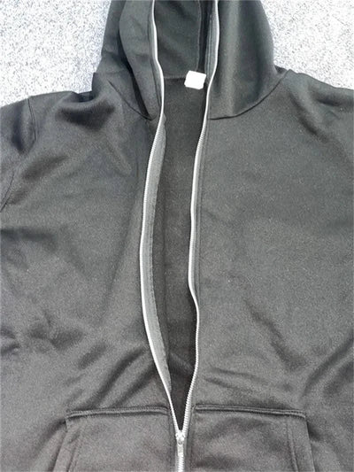 Zipper Hoodies Women/Men Fashion Long Sleeve Hooded Fleece Sweatshirt