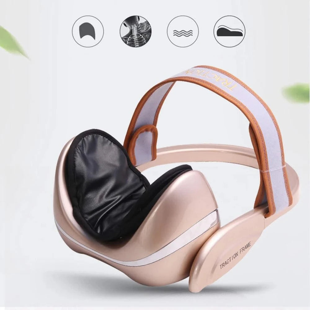 Electric Neck Massager Infrared Heating Airbag Neck Traction Vibration Shoulder Cervical Spine Shoulder Support Massager