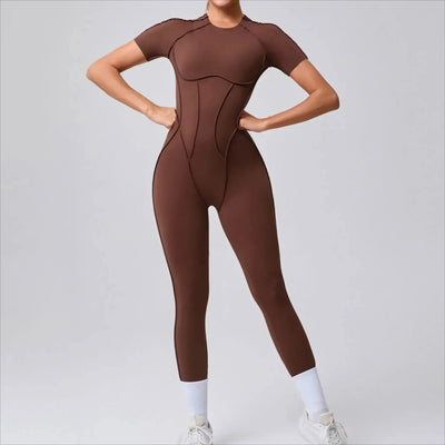 Seamless Yoga Jumpsuits Sports Fitness Hip-lifting