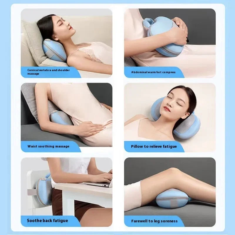 Cervical Massage Pillow Wireless Hot Compress Kneading Multifunctional Waist Back Neck Neck Shoulder Cushion Abdominal Massager