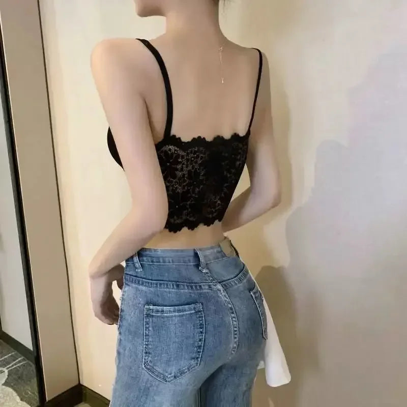 Women's Lace Bra Wireless Push