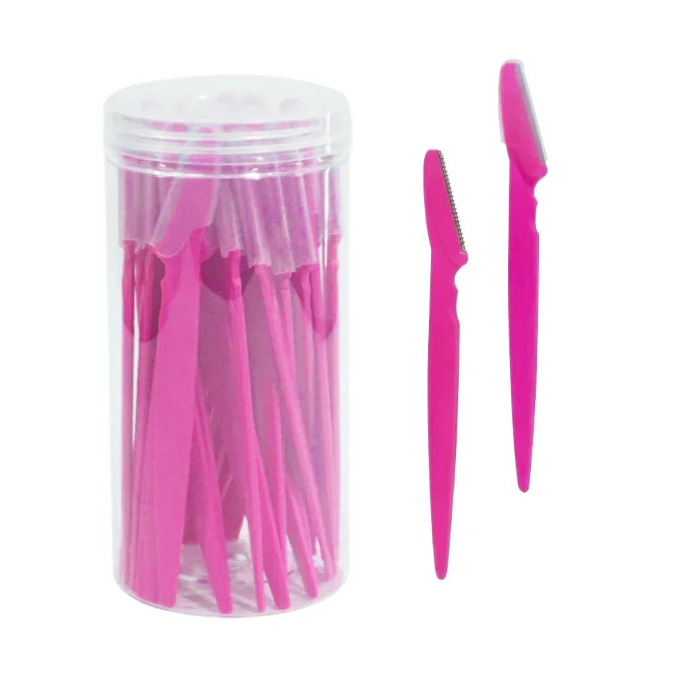 30 Pcs Eyebrow Razor For Women, Multipurpose Exfoliating Dermaplaning Tools And Facial Razor With Precision Cover,Safety Beauty