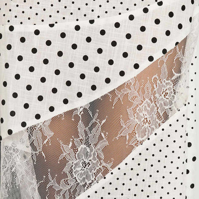 Women's Flowy Midi Skirt Vintage Low Waist Floral/Dots Print Long Skirt Lightweight Fall Skirt