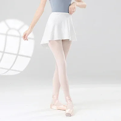 Women Girls Ballet Skirts Dance Short Skirts High Elastic Skirt Ballerina Adult  Ballet Dancing Dress lace Up Chiffon Skirt