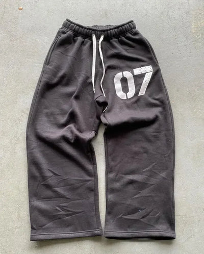 Zipper Hoodie Two Piece Set Hip Hop Digital Print