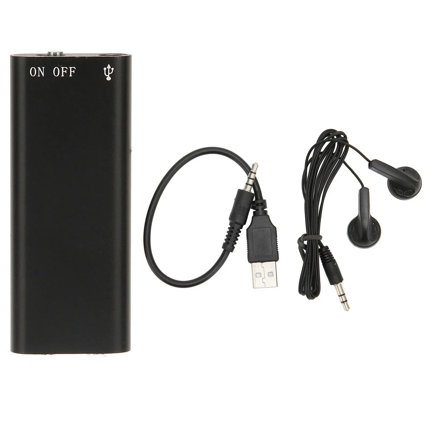 Rechargeable Recorder Voice Recorder HD Noise Reduction Voice Activated USB Charging Mini Sound Recorder for Meetings Interviews