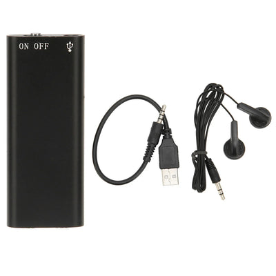 Rechargeable Recorder Voice Recorder HD Noise Reduction Voice Activated USB Charging Mini Sound Recorder for Meetings Interviews