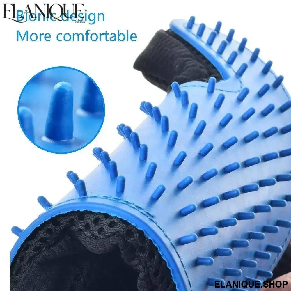Pet Grooming Glove – Gentle Deshedding Mitt for Dogs & Cats