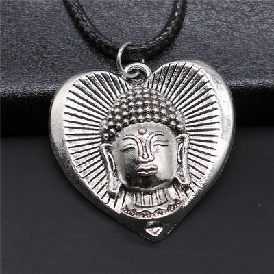Religious Necklace Buddhist Buddha Statue God Buddha Necklace Charm Buddhist Meditation Hinduism Zazen Necklace
