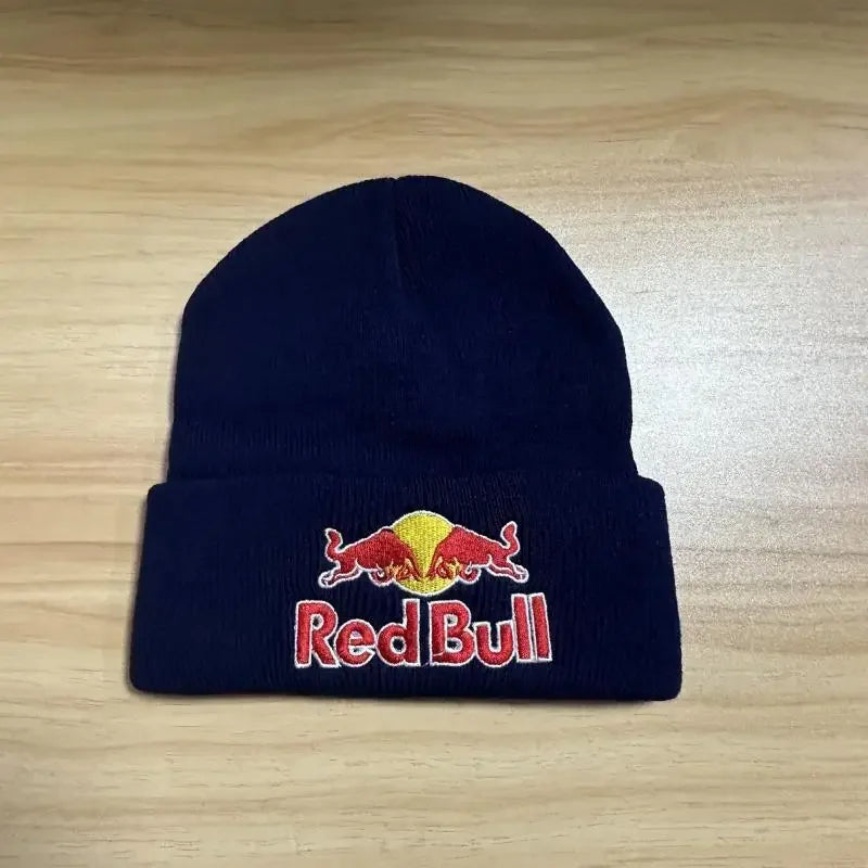 6 colors Red Bull pullover hat men's and women's autumn winter soft warm knitted Red Bull hat solid color Red Bull Beanie Hat