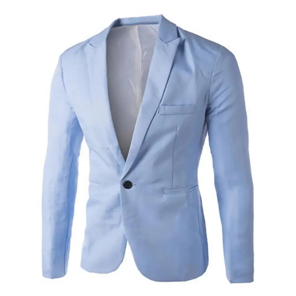 Mens Casual Blazers Vintage Work Suit Men Fashionable Suit Spring Summer Formal Slim Fit Blazers Jackets Casual Blazer