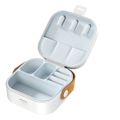Mini Jewelry Travel Case Portable Traveling Jewelry Storage Organizer Box Women Rings Earrings Necklace Organizer Boxes JT