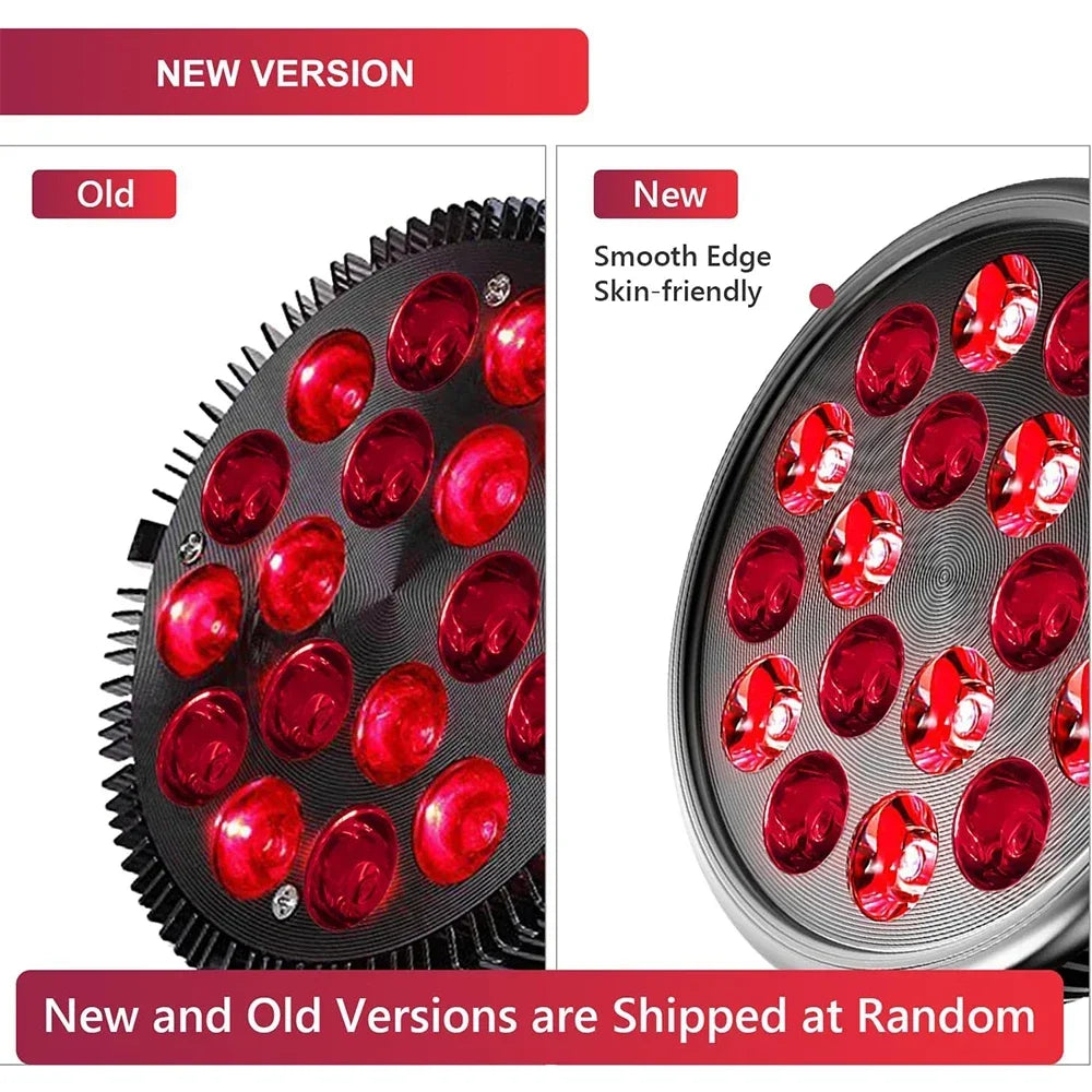 Red Light Therapy Lamp for Face 54W 660nm & 850nm Infrared Light Therapy Device for Muscle Joint Pain Relief Skin Health Tools