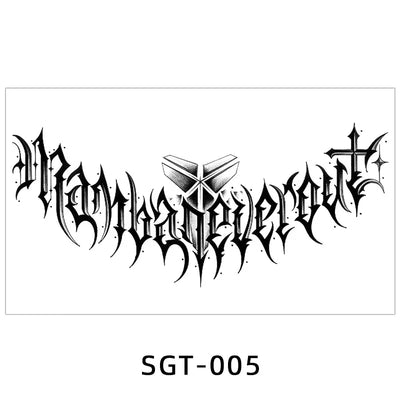 Temporary Tattoos Men Shoulder Tattoos Large Chest Body Sexy Tattoo Sticker Waterproof Tatoo Fake Make Up Pattern Stickers