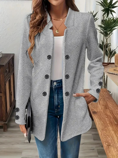 2025 Autumn and Winter Women's Blazers Casual Suit Fashion Black Jacket Three-plate Double Button Top Office Coat for Female