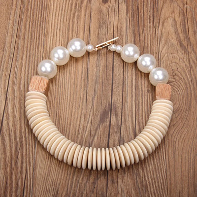 Statement Necklace Big Beads Handmade for Women Trendy Party Jewelry