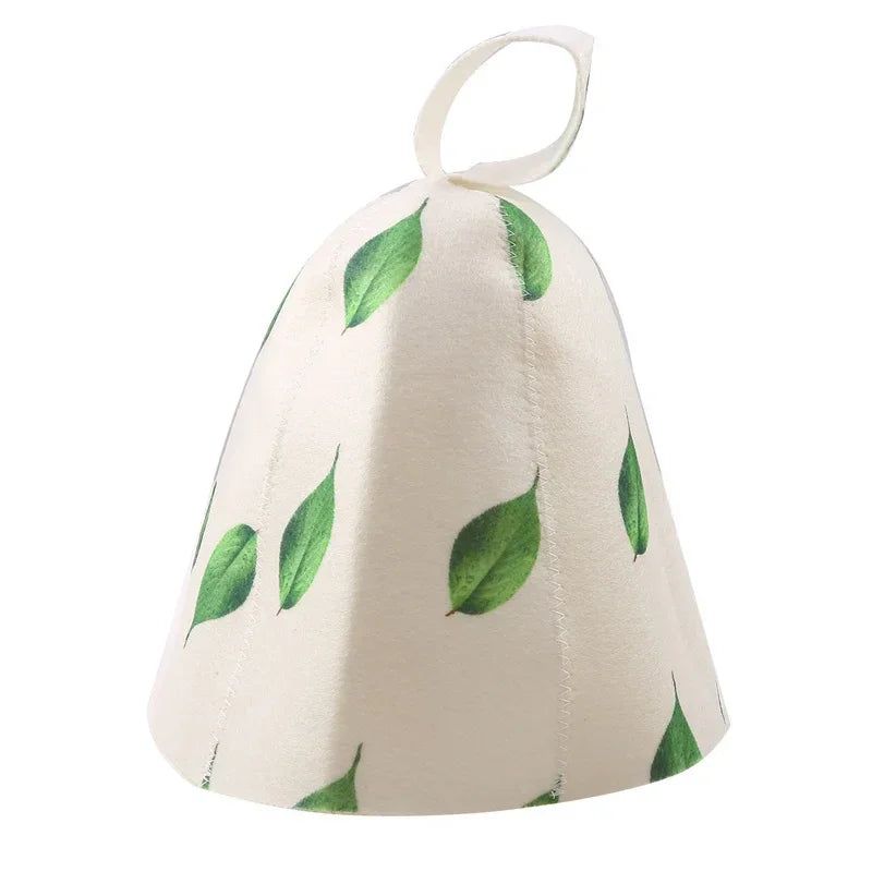 1PC Felt Head Protection Bath Anti Heat Free Size Russian Style Shower Cap Sauna Hat Sauna Vaporarium Accessories Wholesale New