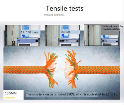 8mm Climbing Rope Outdoor Tree Rock Equipment Mountaineering Lifeline Emergency Survival Safety Gear Escape Rescue Static Rope