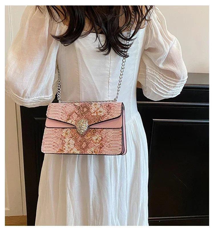 Designer messenger bag for women high-quality leather elegant shoulder classic handbag fashionable