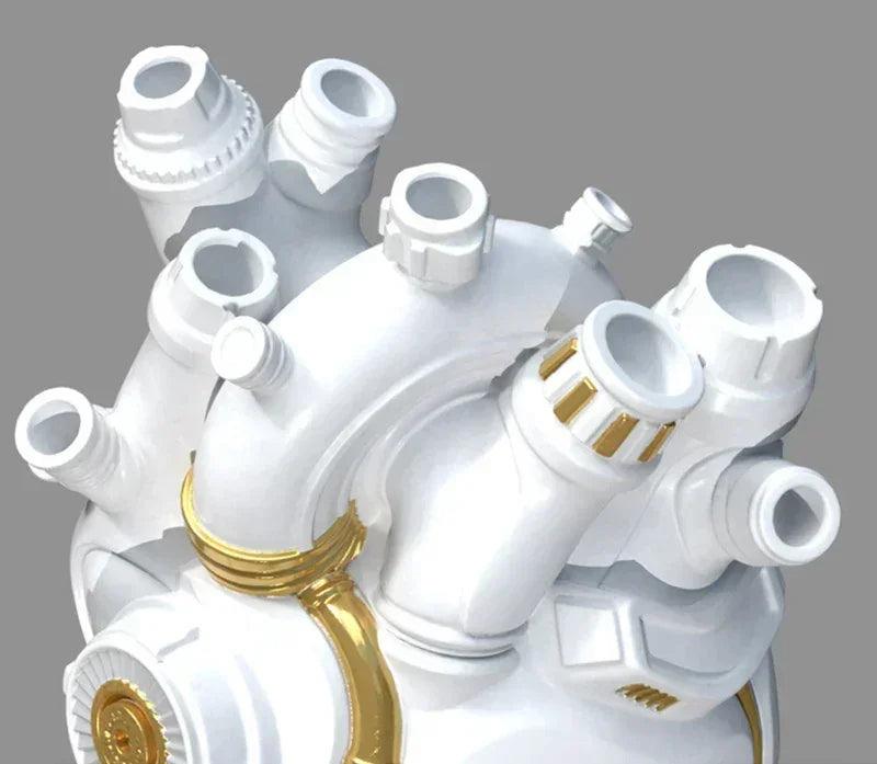 Home decor mechanical heart cardiac vase desktop decoration crafts resin flower arrangement ornaments