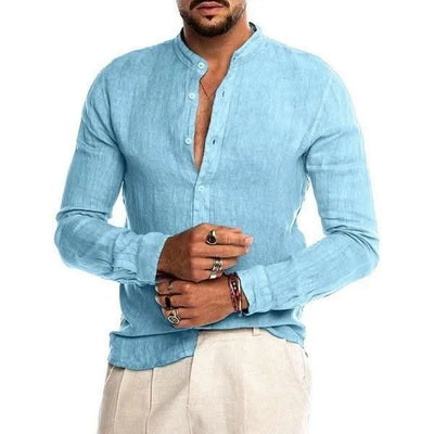 Men's Clothes Party Long Sleeve Shirt Summer