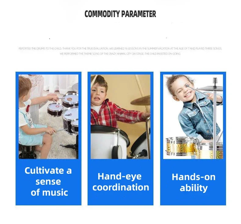 Drums, jazz drums, music enlightenment for children and babies, toys, imitation Musical Instruments, beginners practicing Musica