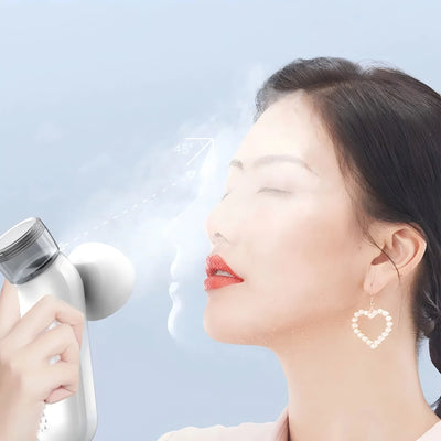 Heated Nano Mist Eye Sprayer Electric Facial Steamer Device Portable Eye Face Moisturizer Massager Eye Drops Tool for Dry Eye