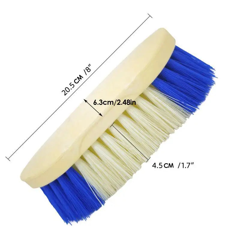 Horse Hair Brush Horse Grooming Brush Scrubber Ergonomic Pet Cleaning Tool With Hard Bristles For Bovine Livestock