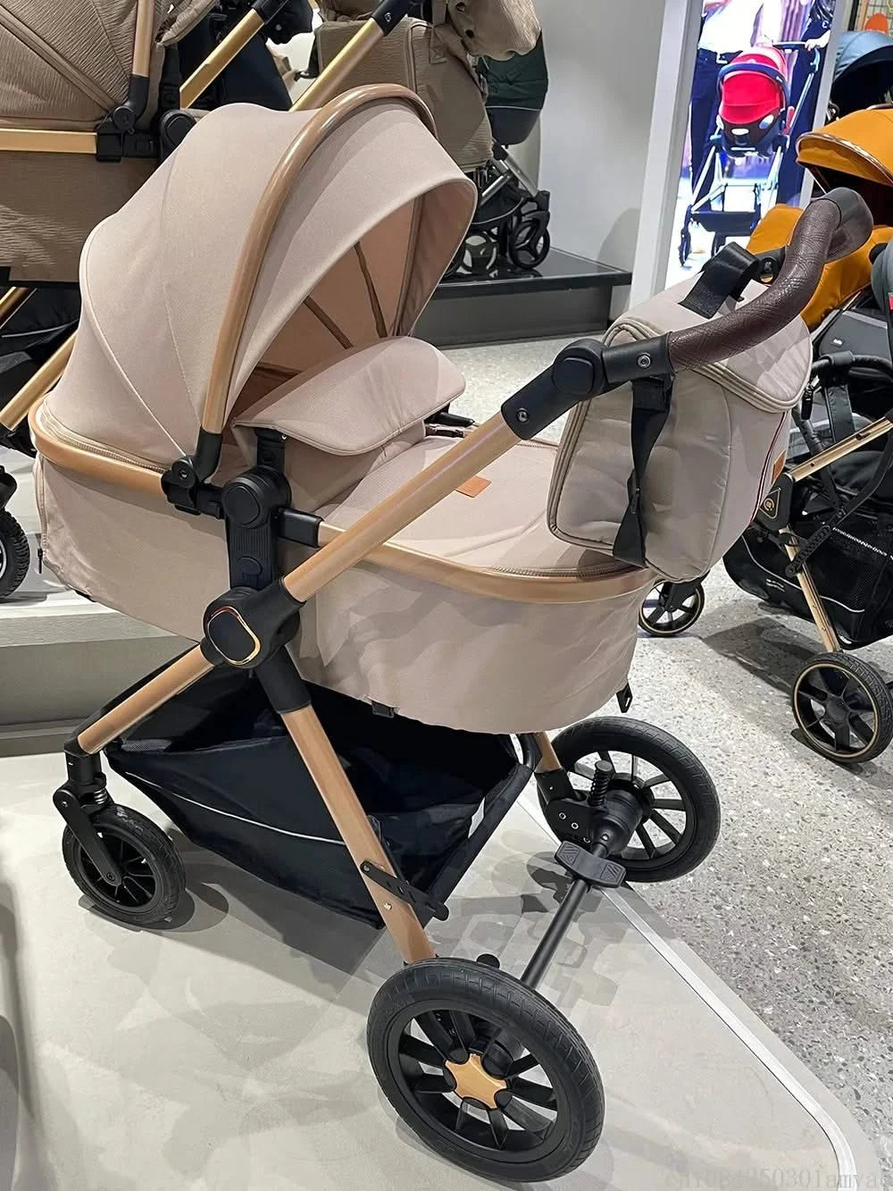 2in1Newborn baby stroller, high landscape baby stroller, multifunctional baby stroller, safe and convenient, can sit or lie down