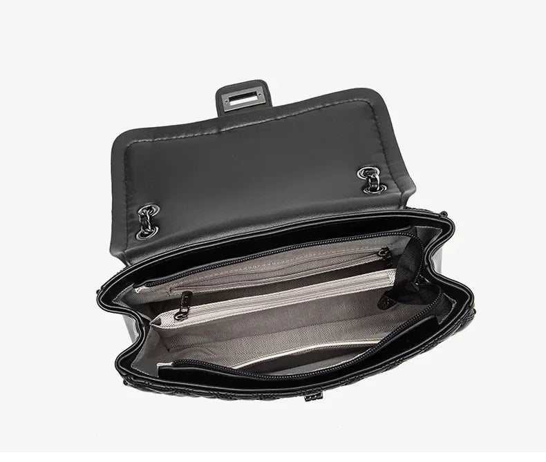 Famous Designer Women's Handbag With Premium Leather, Elegant Messenger Bag For Everyday Use, Classic Luxury Style