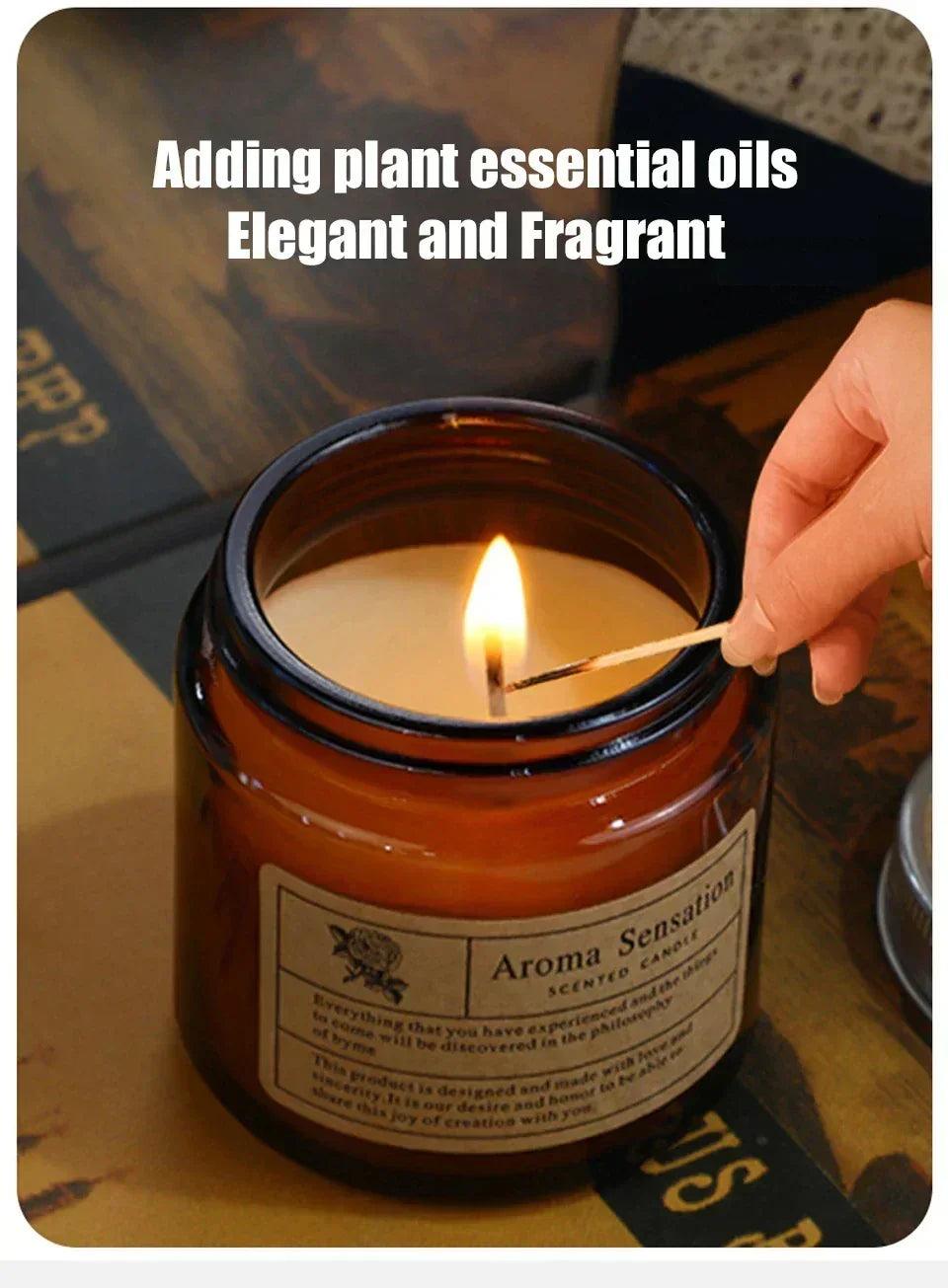 Scented candles smokeless soy candle essential oil aromatic luxury decoration wedding gifts party home