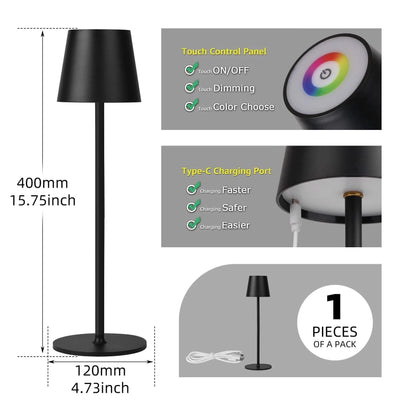 LED Night Lights USB Portable Bedside Lamp Touch Stepless Dimmabl LED Table Lamp for Bedroom Decor Sleeping Night Light Kid Gift