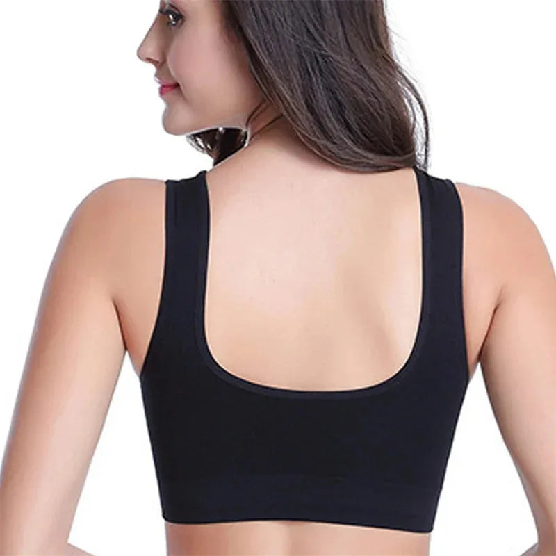 Women'S Crop Top Black Vertical Stripe